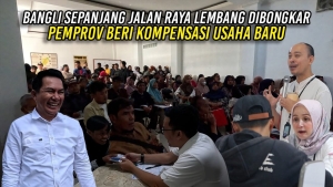 Penertiban Bangli di Lembang, Pemprov Jabar Salurkan Kompensasi Usaha bagi Pedagang Terdampak