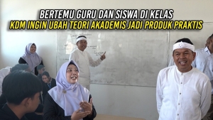 BERTEMU GURU DAN SISWA DI KELAS | KDM INGIN UBAH TEORI AKADEMIS JADI PRODUK PRAKTIS