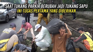 SAAT TUKANG PARKIR BERUBAH JADI TUKANG SAPU | INI TUGAS PERTAMA YANG DIBERIKAN