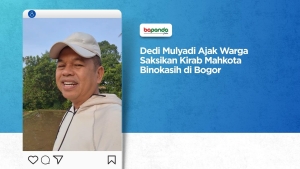 Dedi Mulyadi Ajak Warga Saksikan Kirab Mahkota Binokasih di Bogor