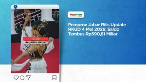 Pemprov Jabar Rilis Update RKUD 4 Mei 2026: Saldo Tembus Rp590,81 Miliar