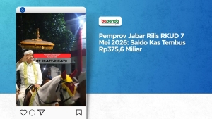 Pemprov Jabar Rilis RKUD 7 Mei 2026: Saldo Kas Tembus Rp375,6 Miliar