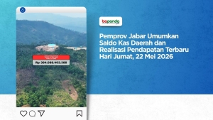 Pemprov Jabar Umumkan Saldo Kas Daerah dan Realisasi Pendapatan Terbaru Hari Jumat, 22 Mei 2026
