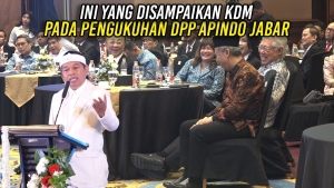 INI YANG DISAMPAIKAN KDM PADA PENGUKUHAN DPP APINDO JABAR