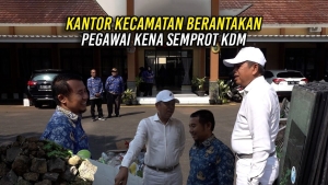 KANTOR KECAMATAN BERANTAKAN | PEGAWAI KENA SEMPROT KDM