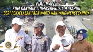 PIMPIN APEL – KDM CANDAIN LINMAS BERUSIA 91 TAHUN | BERI PENJELASAN PADA WARTAWAN YANG MENCECARNYA