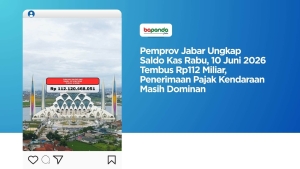 Pemprov Jabar Ungkap Saldo Kas Rabu, 10 Juni 2026 Tembus Rp112 Miliar, Penerimaan Pajak Kendaraan Masih Dominan