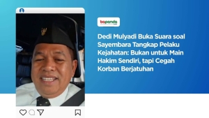 Dedi Mulyadi Buka Suara soal Sayembara Tangkap Pelaku Kejahatan: Bukan untuk Main Hakim Sendiri, tapi Cegah Korban Berjatuhan