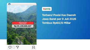 Terbaru! Posisi Kas Daerah Jawa Barat per 9 Juli 2026 Tembus Rp60,15 Miliar