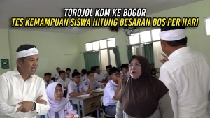 TOROJOL KDM KE BOGOR | TES KEMAMPUAN SISWA HITUNG BESARAN BOS PER HARI