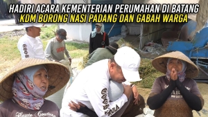 HADIRI ACARA KEMENTERIAN PERUMAHAN DI BATANG | KDM BORONG NASI PADANG DAN GABAH WARGA