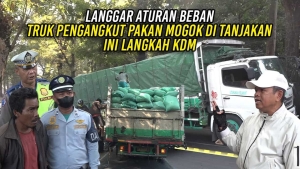 LANGGAR ATURAN BEBAN | TRUK PENGANGKUT PAKAN MOGOK DI TANJAKAN | INI LANGKAH KDM