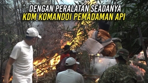 DENGAN PERALATAN SEADANYA | KDM KOMANDOI PEMADAMAN API
