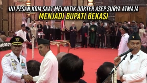 INI PESAN KDM SAAT MELANTIK DOKTER ASEP SURYA ATMAJA MENJADI BUPATI BEKASI