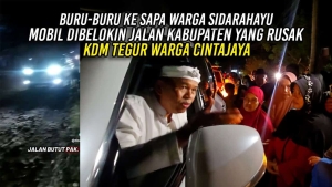 BURU-BURU KE SAPA WARGA SIDARAHAYU MOBIL DIBELOKIN JALAN KAB. YANG RUSAK | KDM TEGUR WARGA CINTAJAYA